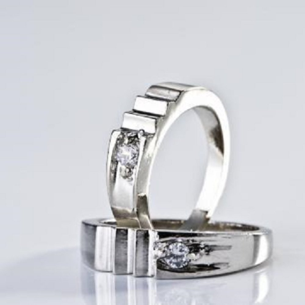 Cubic Zirconia Sterling Silver Engage/Wed Style S1